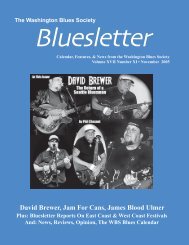 David Brewer, Jam For Cans, James Blood Ulmer - Washington ...