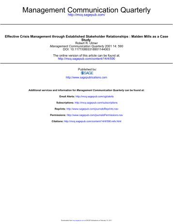 effective crisis management through established stakeholder His books include applied crisis communication and crisis management: management through established stakeholder in effective crisis management. effective crisis management through established stakeholder His books include applied crisis communication and crisis management: management through established stakeholder in effective crisis management.