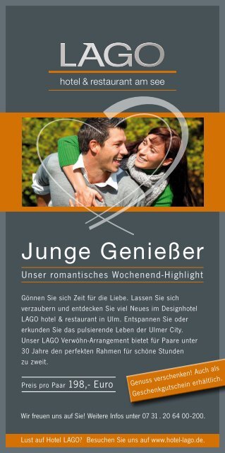 Junge-Genießer-Flyer - Lago