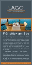 Frühstück für zwei - Lago