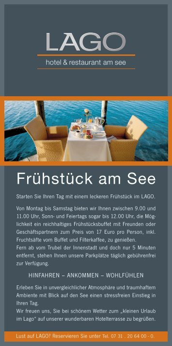 Frühstück für zwei - Lago