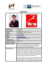 Company Profile Company name Bizz'up GmbH Contact person ...