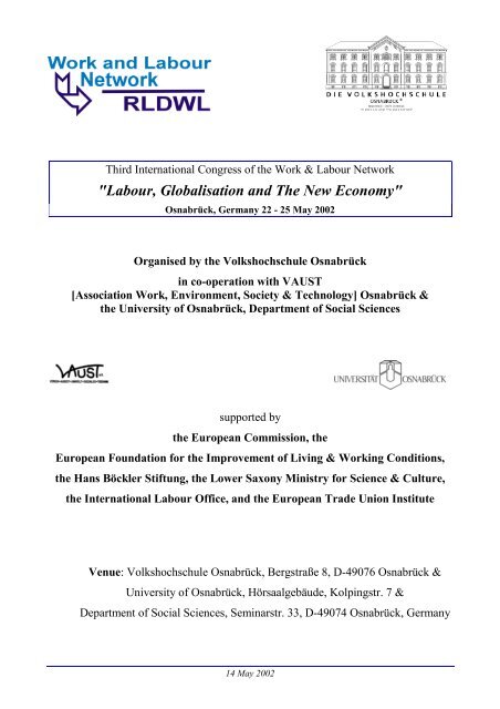 "Labour, Globalisation and The New Economy" - rldwl