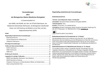 als Pdf abufen - Biologische Station Westliches Ruhrgebiet e.V.