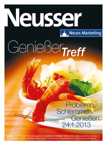 Magazin Genießertreff 2013 - Neuss Marketing