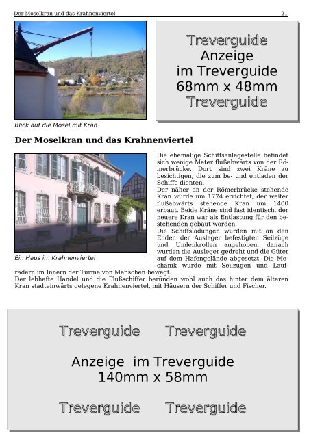 STADTFÜHRER TRIER - Treverguide, der kostenlose Stadtführer ...