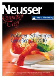 Neusser Genießertreff - Probieren. Schlemmen ... - Neuss Marketing