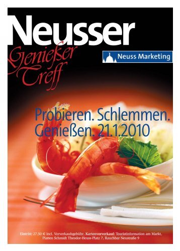 Neusser Genießertreff - Probieren. Schlemmen ... - Neuss Marketing