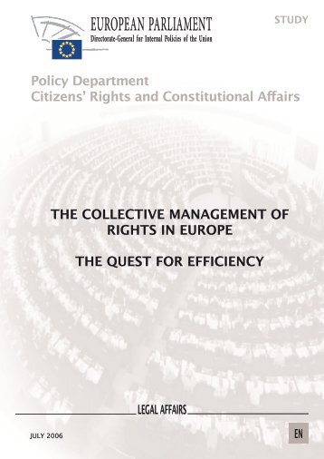 the collective management of rights in europe the quest for efficiency ...