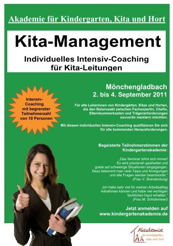 Kita-Management - Akademie für Kindergarten, Kita und Hort