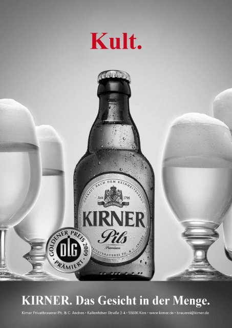 Das Magazin der Kirner Privatbrauerei – für Freunde ... - Kirner Bier
