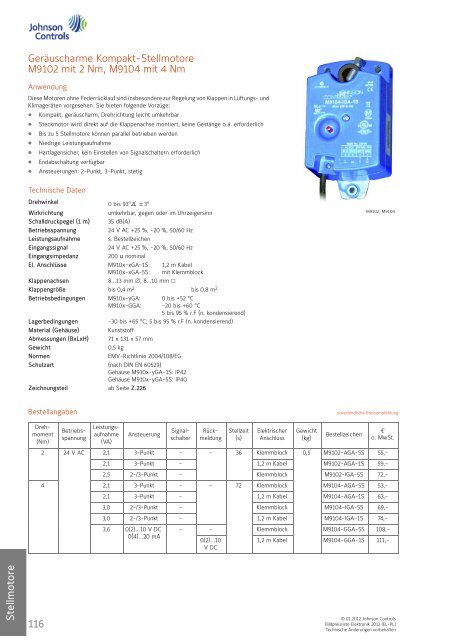 [PDF] Preisliste Elektronik 2012 - Johnson Controls