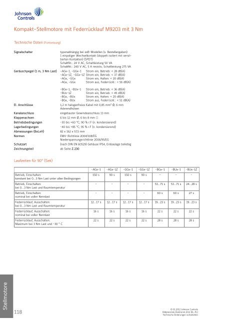 [PDF] Preisliste Elektronik 2012 - Johnson Controls