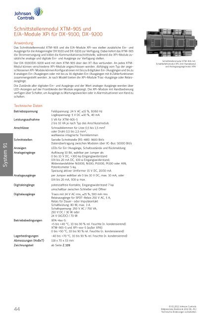 [PDF] Preisliste Elektronik 2012 - Johnson Controls