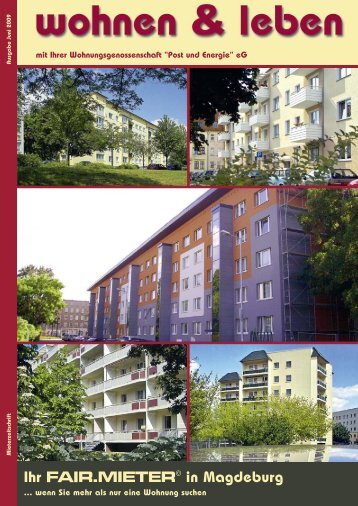 Ihr in Magdeburg - Wohnungsgenossenschaft "Post und Energie" eG