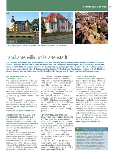 Broschüre "Industrietourismus in Sachsen-Anhalt" - ERIH