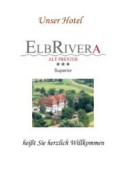 Buffetvorschlag I - Hotel ELBRIVERA Alt Prester in Magdeburg
