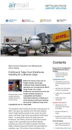 airmail - Newsletter der Fl... - Mitteldeutsche Airport Holding