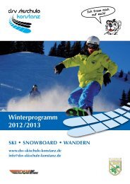 Winterprogramm 2012 /2013 - dsv-skischule-konstanz