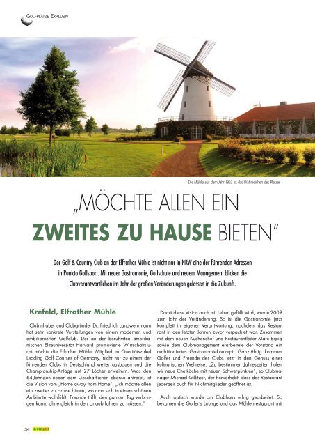 ZWEITES ZU hAUSE - Golfclub Elfrather Mühle