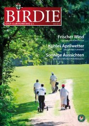 Birdie 1/2012 - Golfclub Konstanz