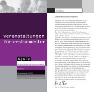 CAU - Zentrale Studienberatung - Christian-Albrechts-Universität zu ...