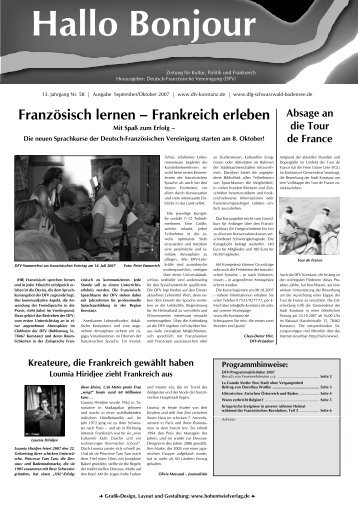 Französisch lernen – Frankreich erleben - DFV Konstanz