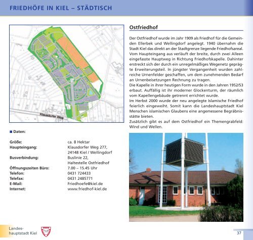 Ratgeber für den Trauerfall - Friedhöfe Kiel