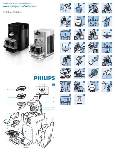 Philips Senseo Quadrante HD7860 specifications