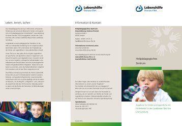 Heilpädagogisches Zentrum Information & Kontakt Leben, lernen ...