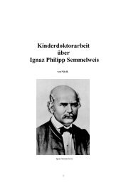 Kinderdoktorarbeit über Ignaz Philipp Semmelweis