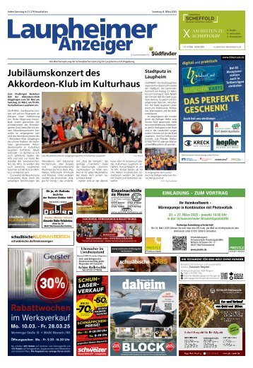08.03.2025 Laupheimer Anzeiger