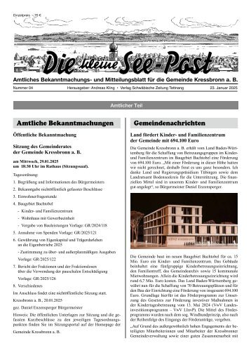 06.03.2025 Die kleine See-Post