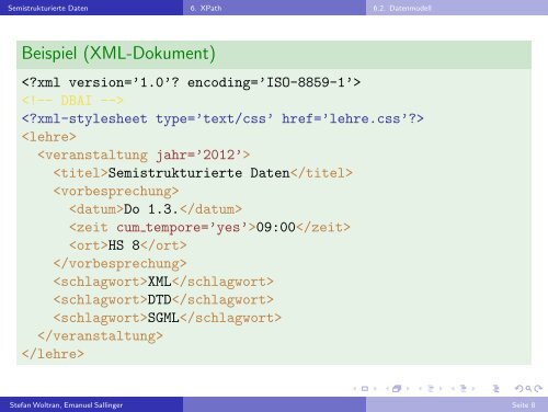 Semistrukturierte Daten - XPath - DBAI - Technische Universität Wien