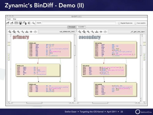 Targeting the iOS Kernel - Reverse Engineering Mac OS X