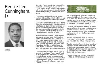 Bennie Lee Cunningham, Jr. - South Carolina African American ...