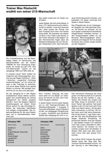 00 FCSdirekt 1/99 - FC Solothurn