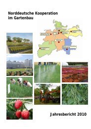 Norddeutsche Kooperation im Gartenbau Jahresbericht 2010