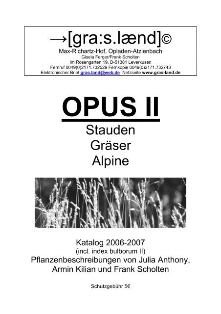 Opus Ii - Gärtnerei