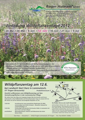 Einladung Wildpflanzentage 2012 - Deutscher Verband für ...