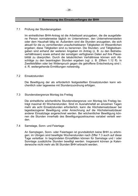 Grundsätze zur Beurteilung der Erforderlichkeit von Betriebs - Die ...