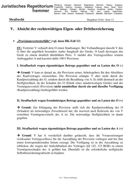 Vermögensdelikte: Schwerpunkt Betrug, § 263 StGB Teil 1