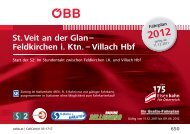 St. Veit an der Glan – Feldkirchen i. Ktn. – Villach Hbf