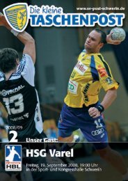 1. LIGA - SV Post Schwerin - Handball-Bundesliga