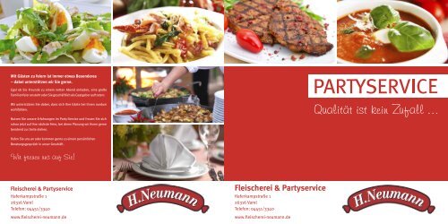 Partyservice-Angebote - Fleischerei Neumann