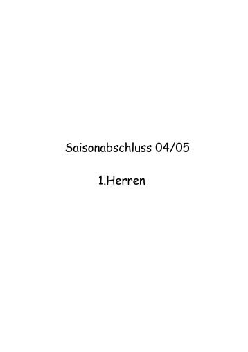 1.Herren Saison 04/05 - TuS Varrel Fußball