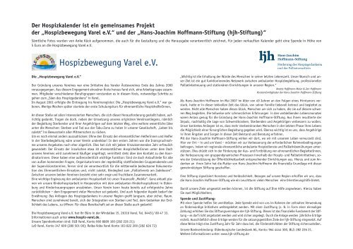 VARELER STIMMUNGEN - Hospizbewegung Varel e.V.