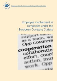Employee involvement in companies under the European Company ...