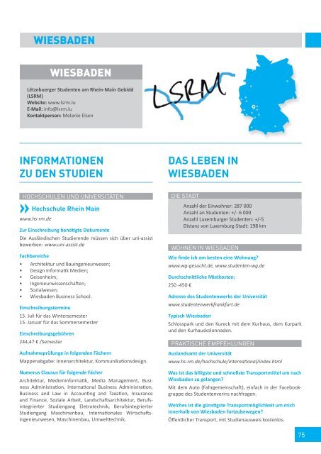 InForMATIonEn ZU DEn sTUDIEn - Portail du Grand-Duché de ...