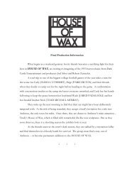 HOUSE OF WAX - Hollywood Jesus